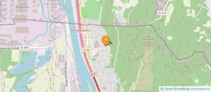 localisation de l'entreprise ASS LE CAMPINOS  BOLLENE