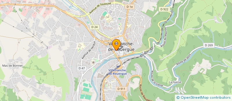 localisation de l'entreprise ASS LE CEDRE à VILLEFRANCHE-DE-ROUERGUE