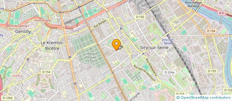 localisation de l'entreprise ASS LE CERCLE DES ASSUREURS CONSEIL  IVRY-SUR-SEINE