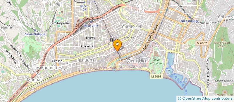 localisation de l'entreprise ASS LE CERCLE DES JOAILLIERS à NICE