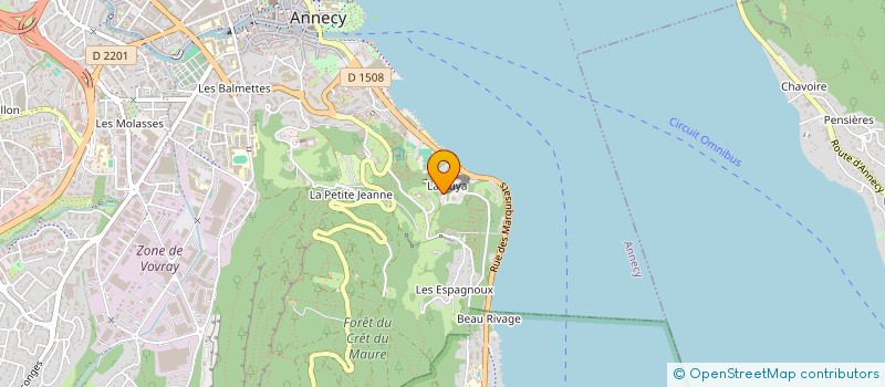 localisation de l'entreprise ASS LE CERCLE DES QUADRADURS à ANNECY