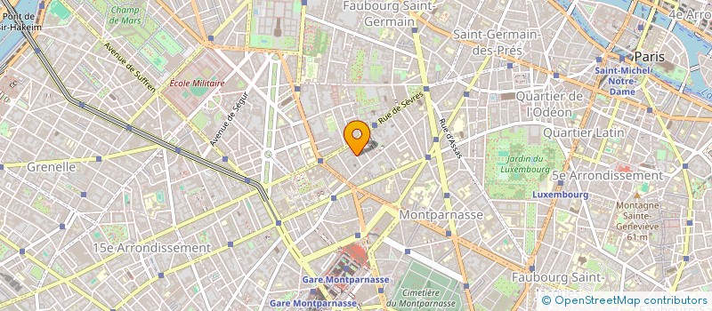 localisation de l'entreprise ASS LE CHAMP URBAIN à PARIS 6