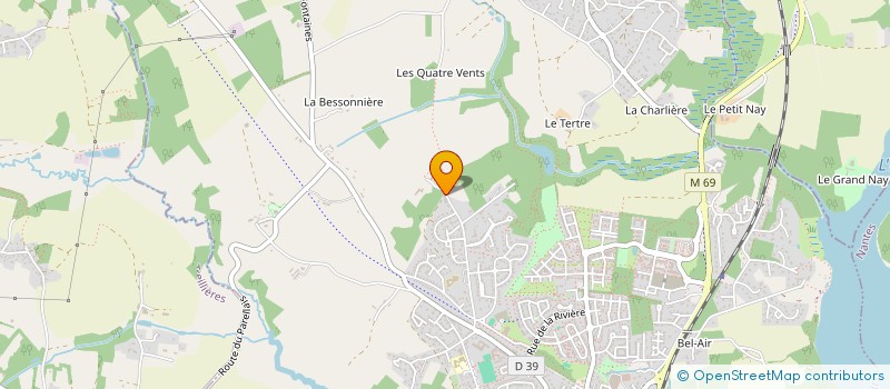 localisation de l'entreprise ASS LE CHARDON BLEU à LA CHAPELLE-SUR-ERDRE