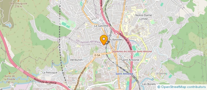 localisation de l'entreprise ASS LE CHAT BOTTE à LES PENNES-MIRABEAU