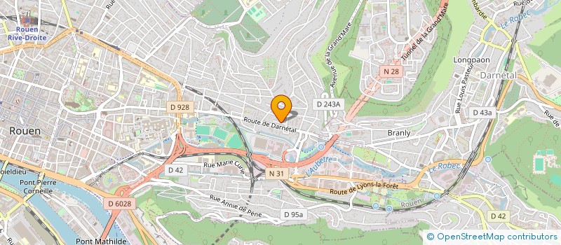 localisation de l'entreprise ASS LE CHAT DANS LA VILLE  ROUEN