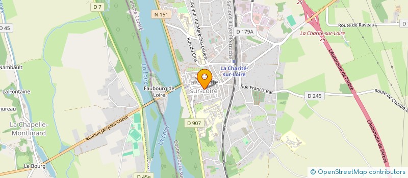 localisation de l'entreprise ASS LE CHAT MUSIQUES à LA CHARITE-SUR-LOIRE