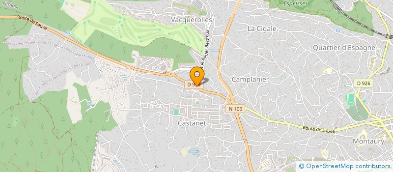 localisation de l'entreprise ASS LE CHEVAL DES CROTTES  NIMES