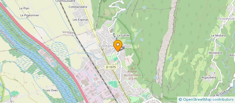 localisation de l'entreprise ASS LE CLUB DE PETANQUE FONTANILOIS  FONTANIL-CORNILLON