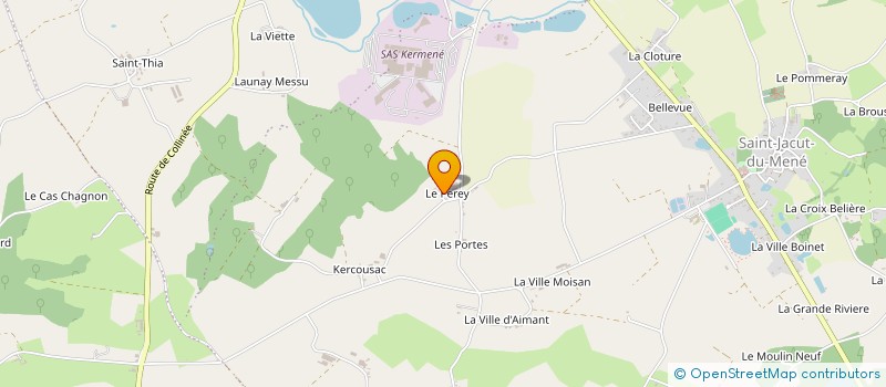 localisation de l'entreprise ASS LE COCHON DU DRUIDE à LE MENE