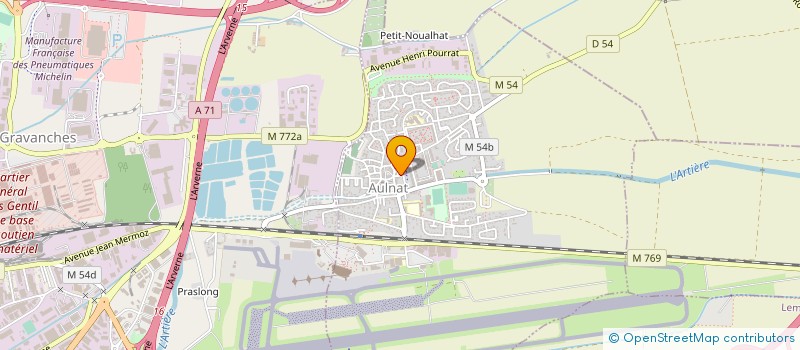 localisation de l'entreprise ASS LE COMIC D'AULNAT  AULNAT