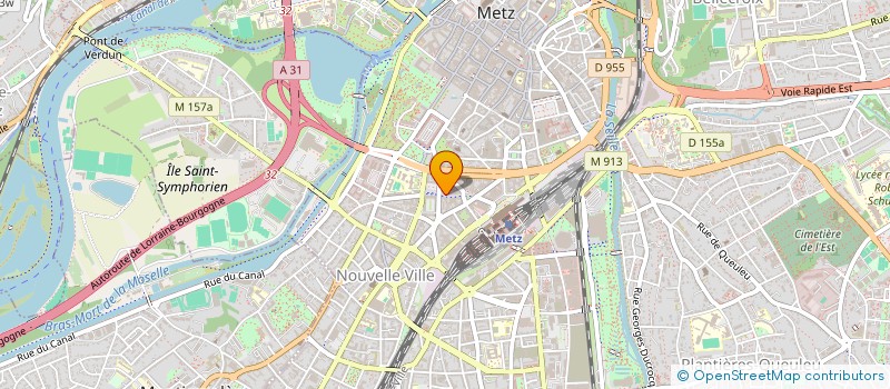 localisation de l'entreprise ASS LE CREUSET FAMILIAL  METZ