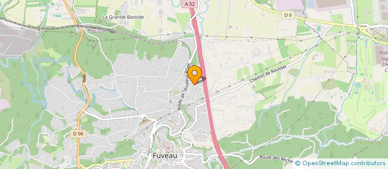 localisation de l'entreprise ASS LE FOUR DU VALLON  FUVEAU