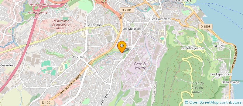 localisation de l'entreprise ASS LE FOYER AU COEUR DE L'ACTION à ANNECY