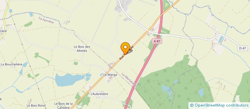 localisation de l'entreprise ASS LE GRAIN DE SENEVE  LA MERLATIERE