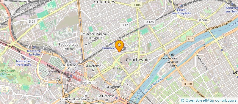 localisation de l'entreprise ASS LE GRENIER DE BABOUCHKA à COURBEVOIE