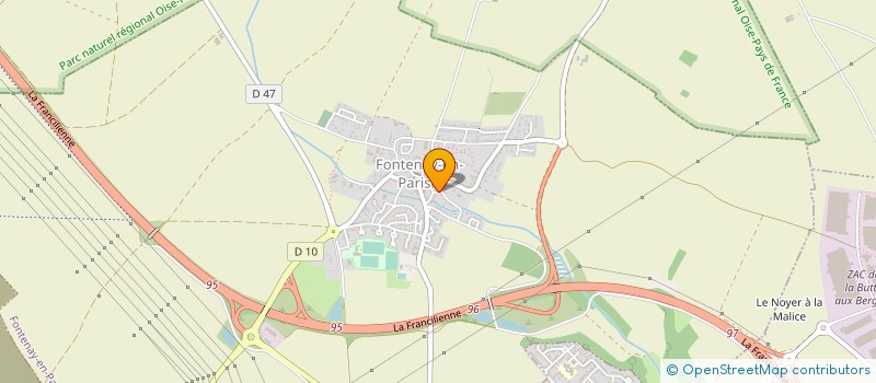 localisation de l'entreprise ASS LE HARNAIS FONTENAYSIEN  FONTENAY-EN-PARISIS