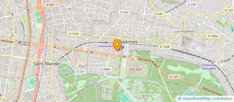 localisation de l'entreprise ASS LE JARGON LIBRE à VINCENNES