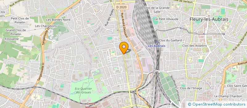 localisation de l'entreprise ASS LE MACADAM à FLEURY LES AUBRAIS