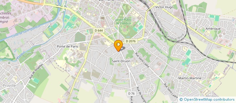 localisation de l'entreprise ASS LE MANTEAU D ARLEQUIN  CAMBRAI