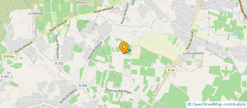 localisation de l'entreprise ASS LE MAS FEIREFIS à BAGARD