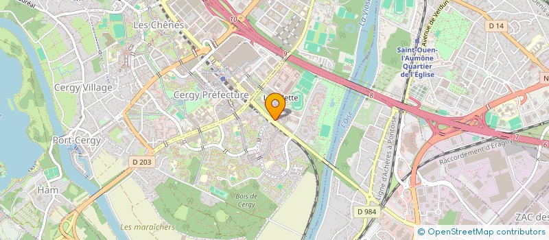 localisation de l'entreprise ASS LE MECENAT D'ENTREPRISES  PONTOISE