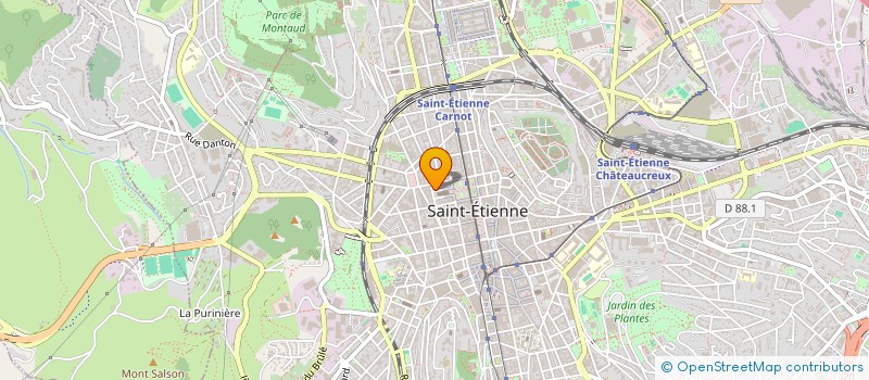 localisation de l'entreprise ASS  LE MONSTRE GENTIL LABEL  SAINT-ETIENNE