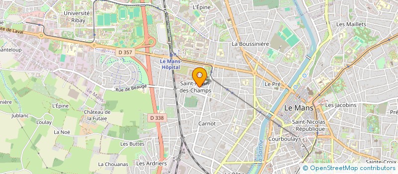 localisation de l'entreprise ASS LE MOULIN DE VAUX à LE MANS