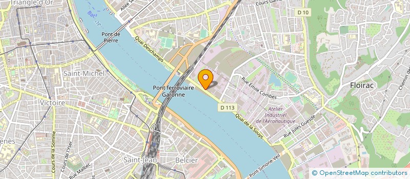localisation de l'entreprise ASS LE MOULIN VERT à BORDEAUX