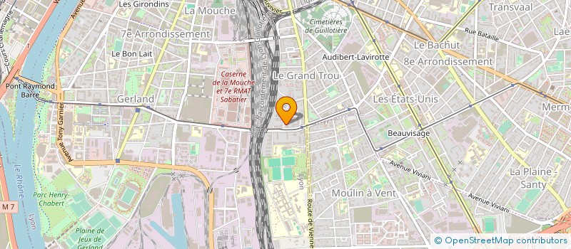 localisation de l'entreprise ASS LE PASSE-JARDINS  LYON