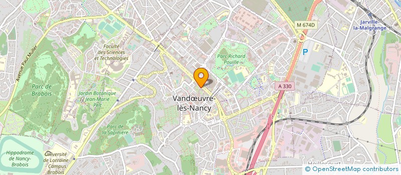 localisation de l'entreprise ASS LE PIED A L ETRIER  VANDUVRE-LES-NANCY