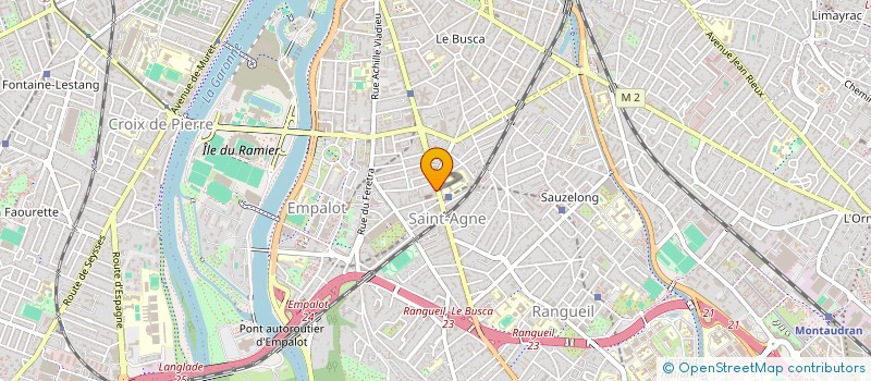 localisation de l'entreprise ASS  LE PLAY OZANAM  TOULOUSE