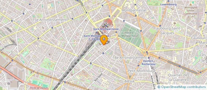 localisation de l'entreprise ASS LE POISSON ROUGE  PARIS