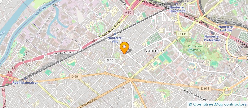 localisation de l'entreprise ASS LE RUSSE PAR LE CINEMA à NANTERRE