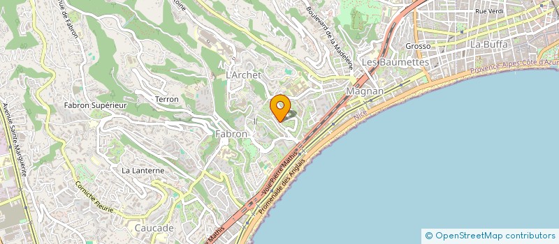 localisation de l'entreprise ASS LE SOLEIL JARDIN D'ENFANT à NICE