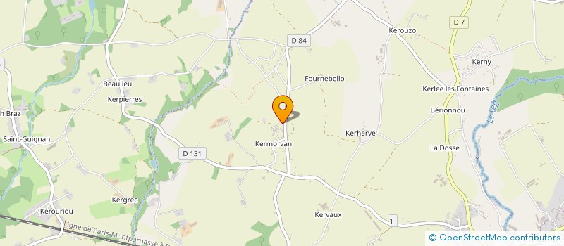 localisation de l'entreprise ASS LE SONGE DES SENS  CHATELAUDREN-PLOUAGAT