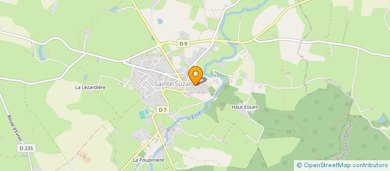 localisation de l'entreprise ASS LE TAROT. COM  SAINTE-SUZANNE-ET-CHAMMES