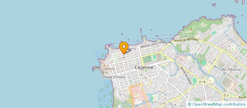 localisation de l'entreprise ASS LE TEMPLE DE PTAH  CAYENNE