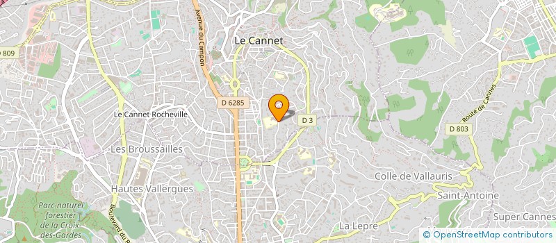localisation de l'entreprise ASS LE TEMPS DU FARNIENTE à LE CANNET