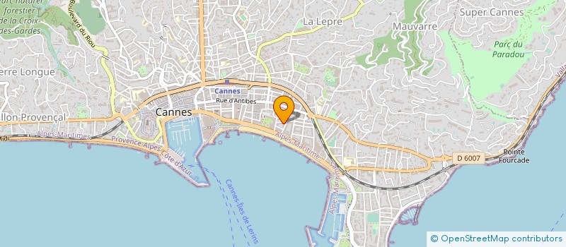 localisation de l'entreprise ASS LE THEATRE D'AZUR à CANNES