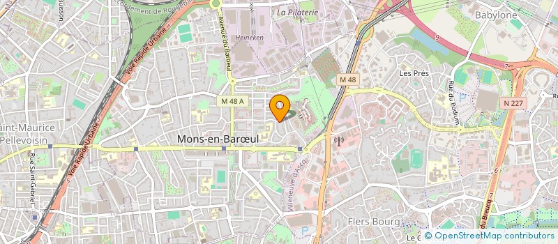 localisation de l'entreprise ASS LE THEATRE DE L ORDINAIRE  MONS-EN-BARUL