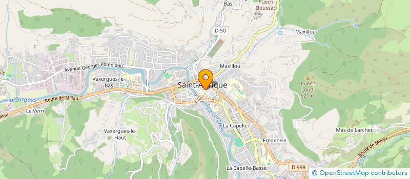 localisation de l'entreprise ASS LE THEATRE DE PAS RES  SAINT-AFFRIQUE