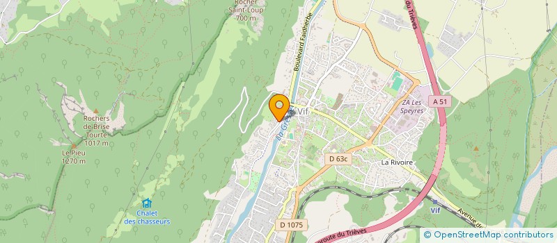 localisation de l'entreprise ASS LE THEATRE DE ZEPHYRIN  VIF