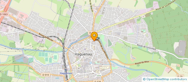 localisation de l'entreprise ASS LE TOIT HAGUENOVIEN CTRE HEBERGEMENT à HAGUENAU