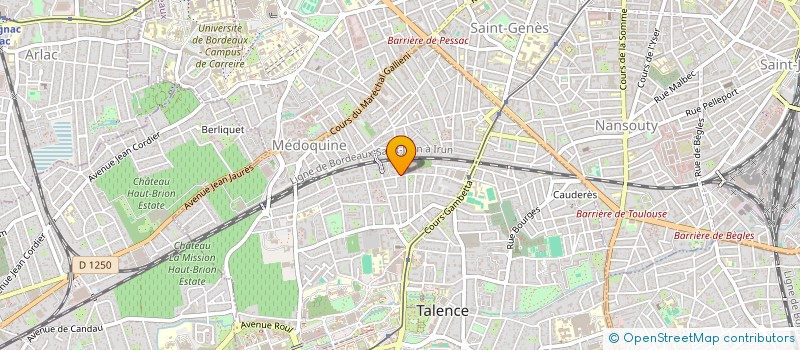 localisation de l'entreprise ASS LE TYPE  TALENCE