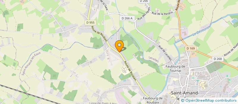 localisation de l'entreprise ASS LECELLOISE DE L ECOLE DU CENTRE  SAINT-AMAND-LES-EAUX