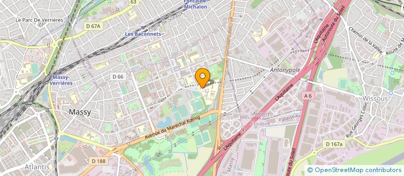 localisation de l'entreprise ASS LEGALE ETUDIANTS SCE IND AGRO-ALIMEN à MASSY