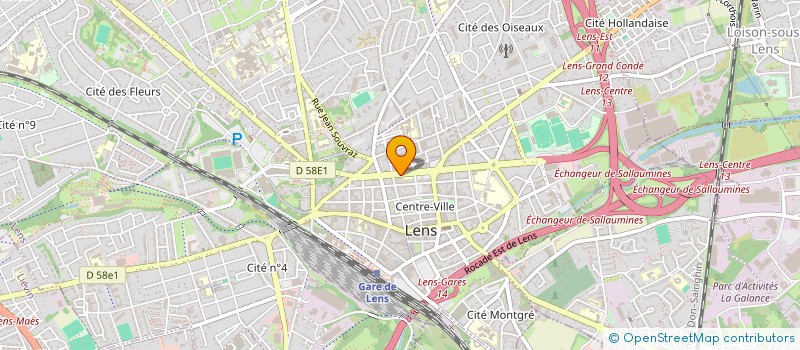 localisation de l'entreprise ASS LENS RENCONTRES  LENS