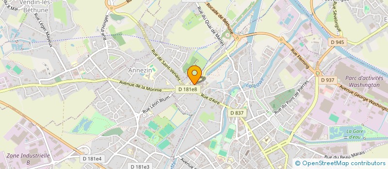 localisation de l'entreprise ASS LES 2 SOUS DE GUIMAUVE  BETHUNE