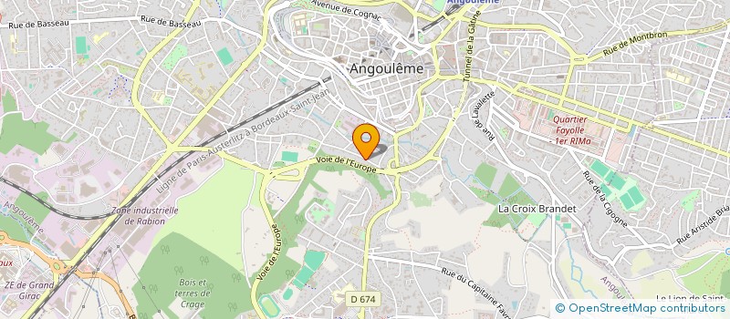 localisation de l'entreprise ASS LES 400 COUPS à ANGOULEME