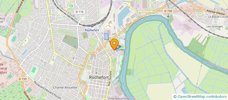 localisation de l'entreprise ASS LES ACOUSTIQUES DE ROCHEFORT  ROCHEFORT